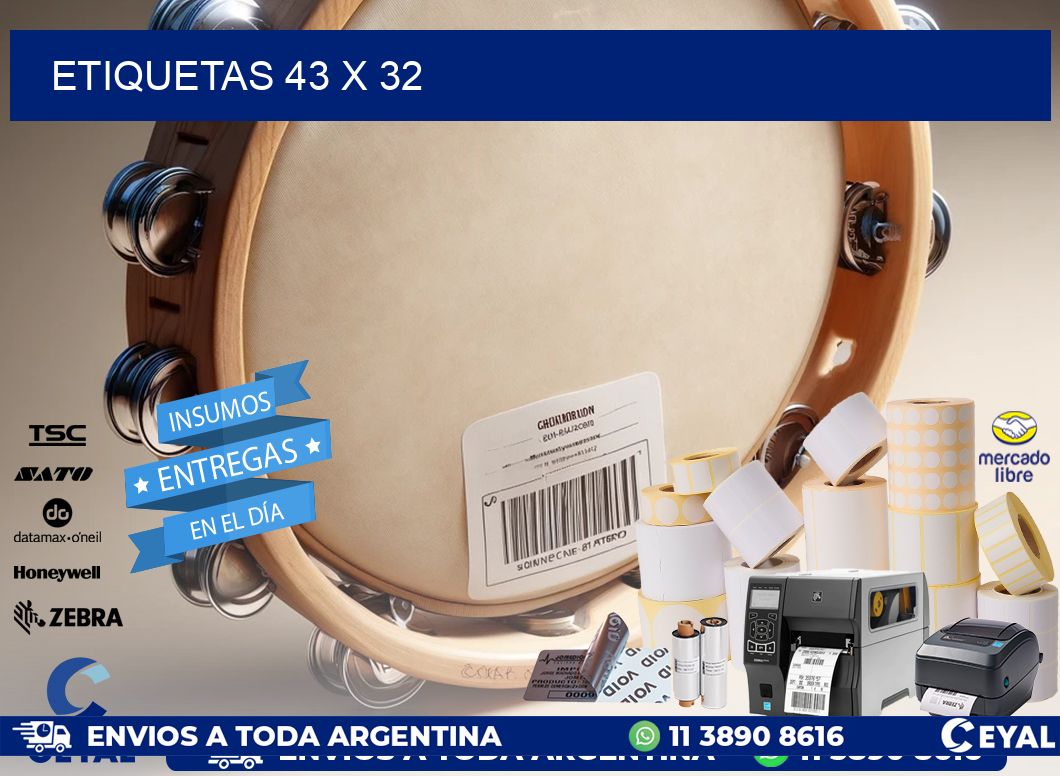 ETIQUETAS 43 x 32