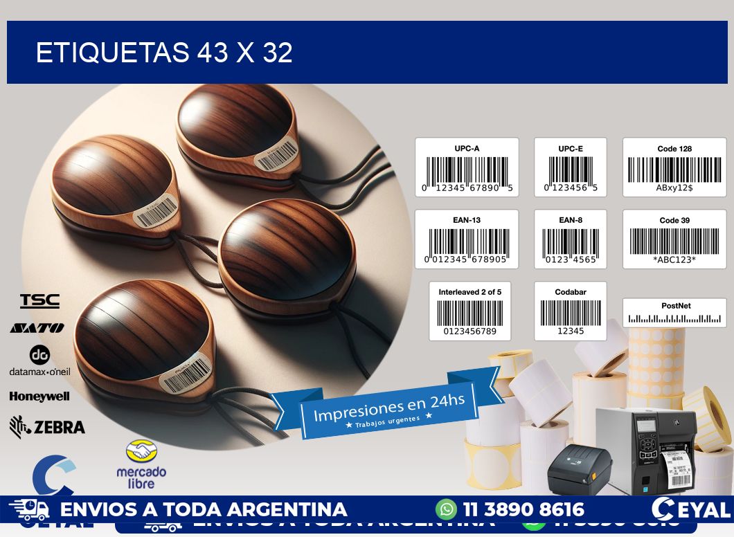 ETIQUETAS 43 x 32