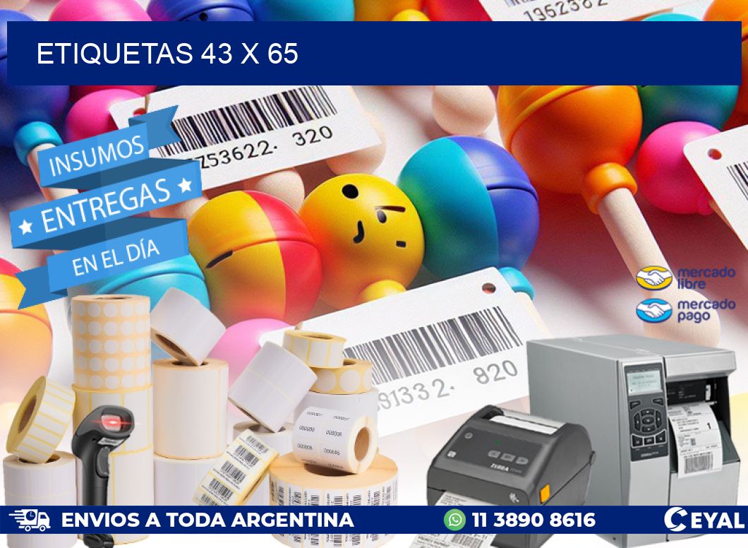 ETIQUETAS 43 x 65