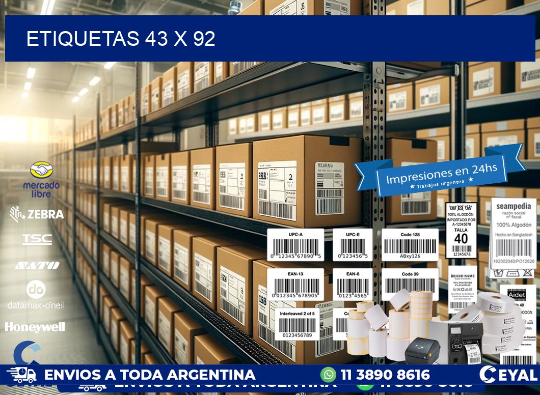 ETIQUETAS 43 x 92