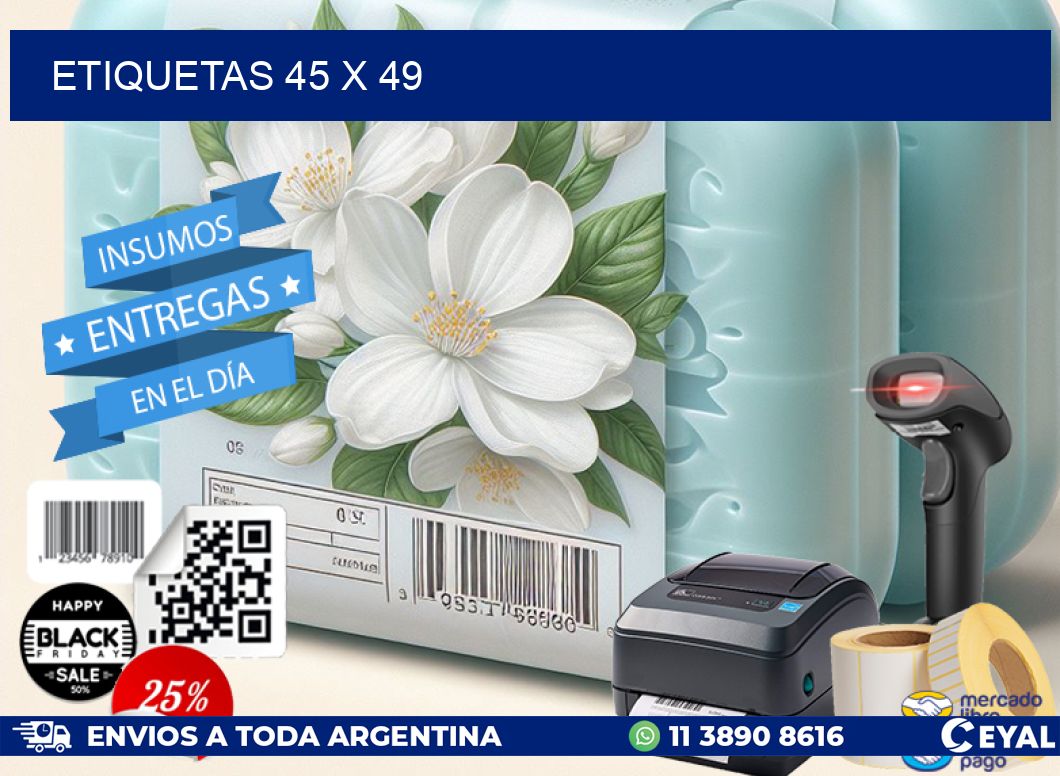 ETIQUETAS 45 x 49