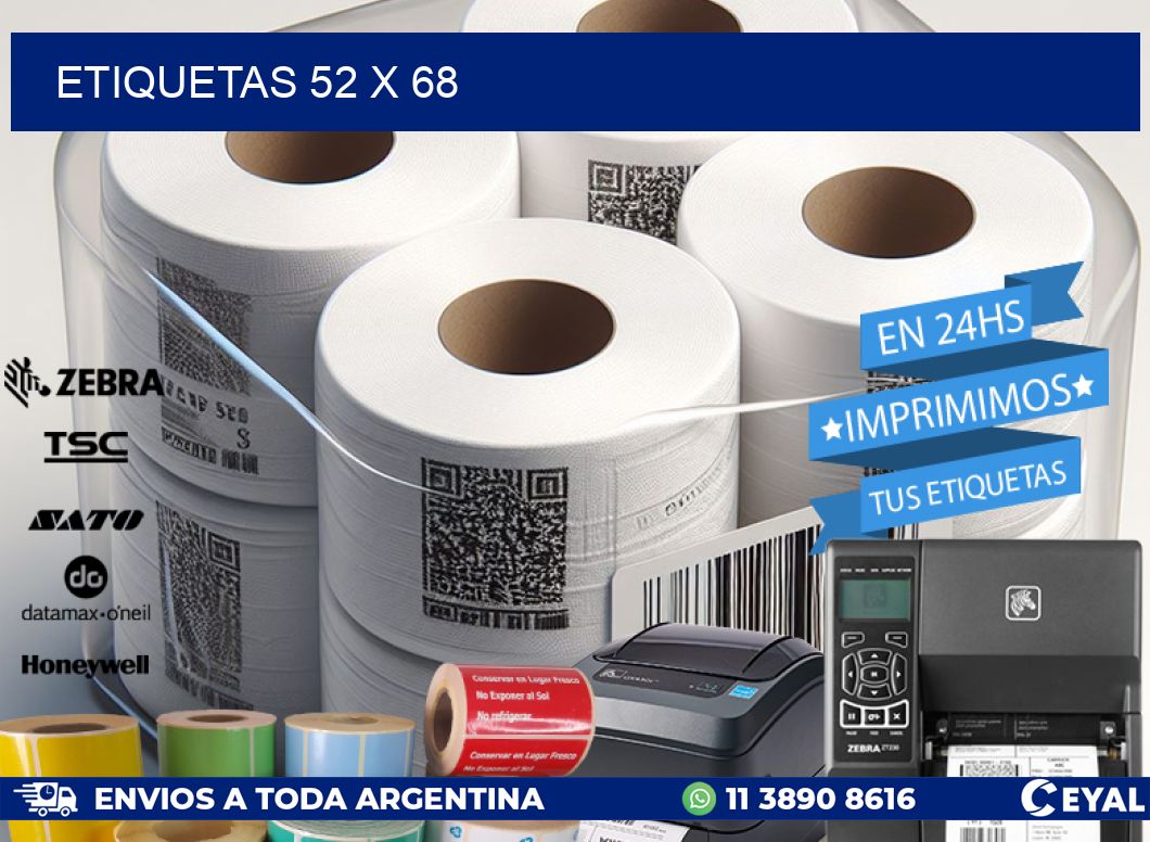 ETIQUETAS 52 x 68