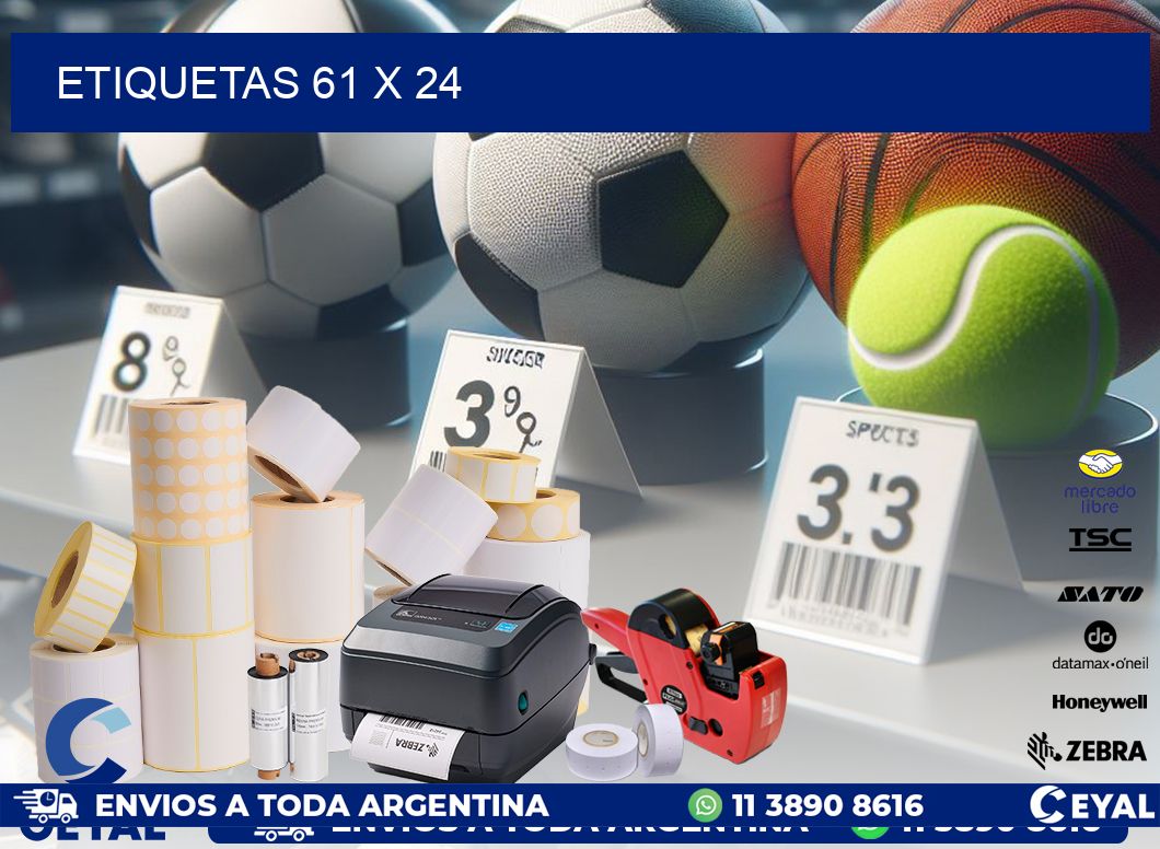 ETIQUETAS 61 x 24