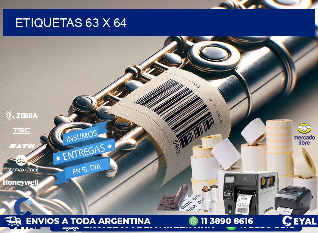 ETIQUETAS 63 x 64