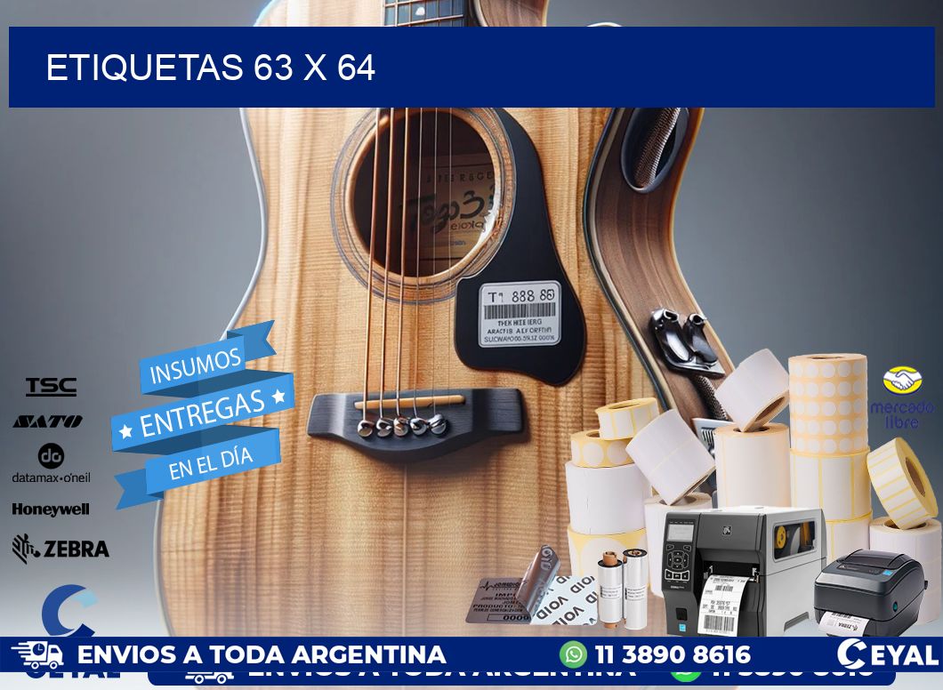 ETIQUETAS 63 x 64