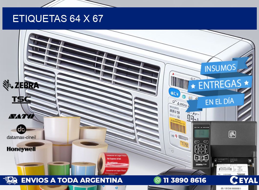 ETIQUETAS 64 x 67