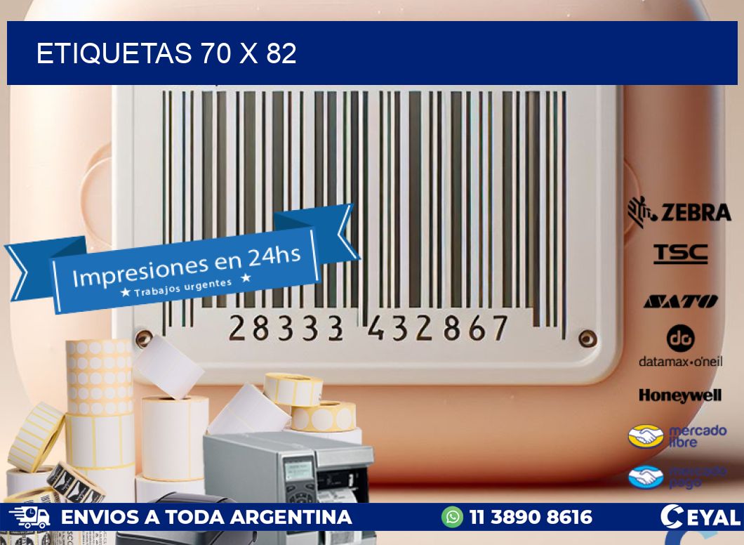 ETIQUETAS 70 x 82