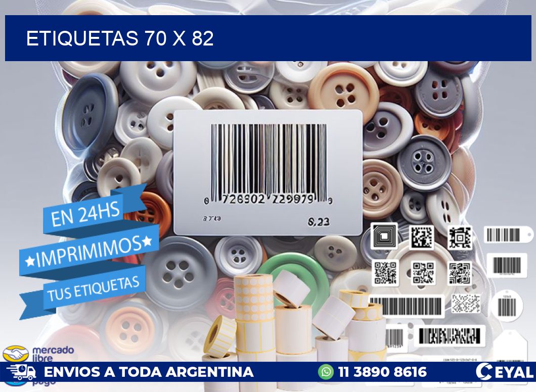 ETIQUETAS 70 x 82