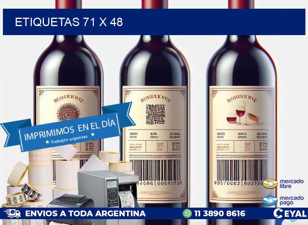 ETIQUETAS 71 x 48