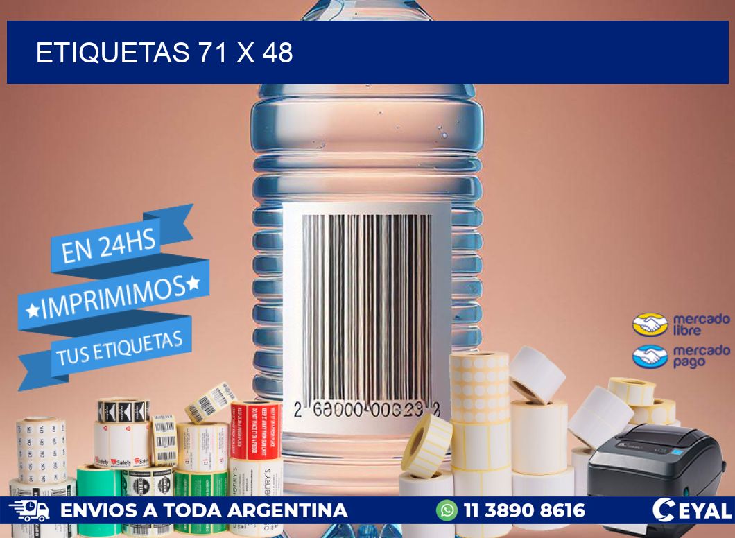 ETIQUETAS 71 x 48