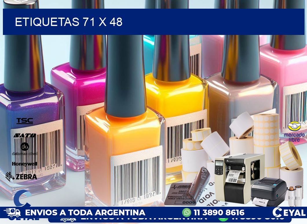 ETIQUETAS 71 x 48