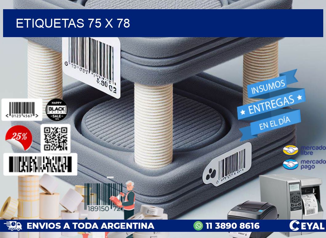 ETIQUETAS 75 x 78