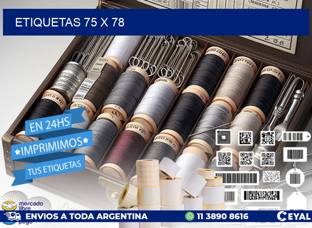 ETIQUETAS 75 x 78
