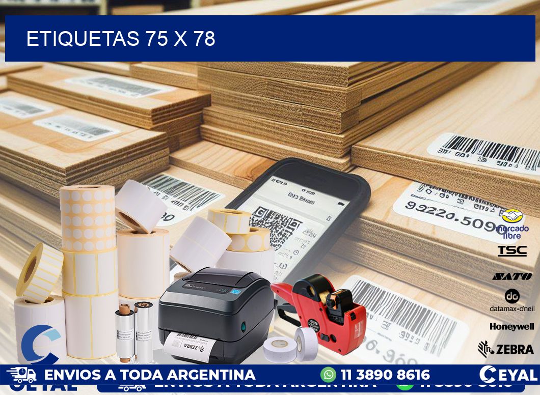 ETIQUETAS 75 x 78