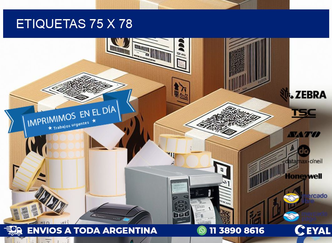 ETIQUETAS 75 x 78