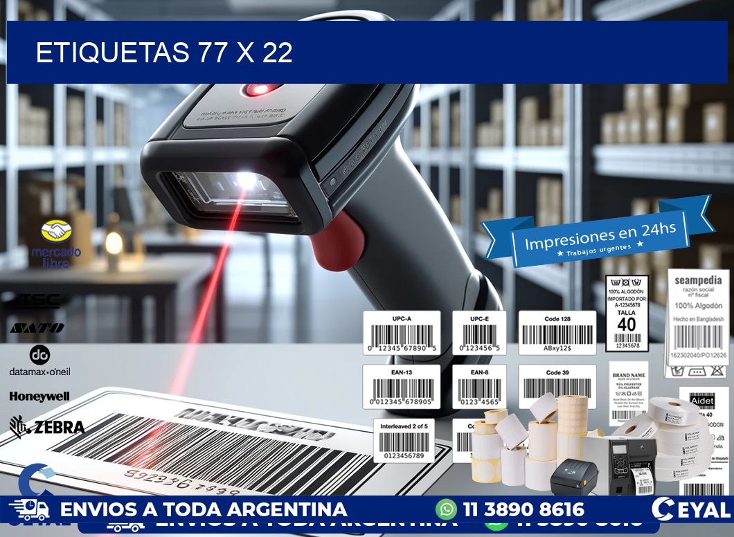 ETIQUETAS 77 x 22