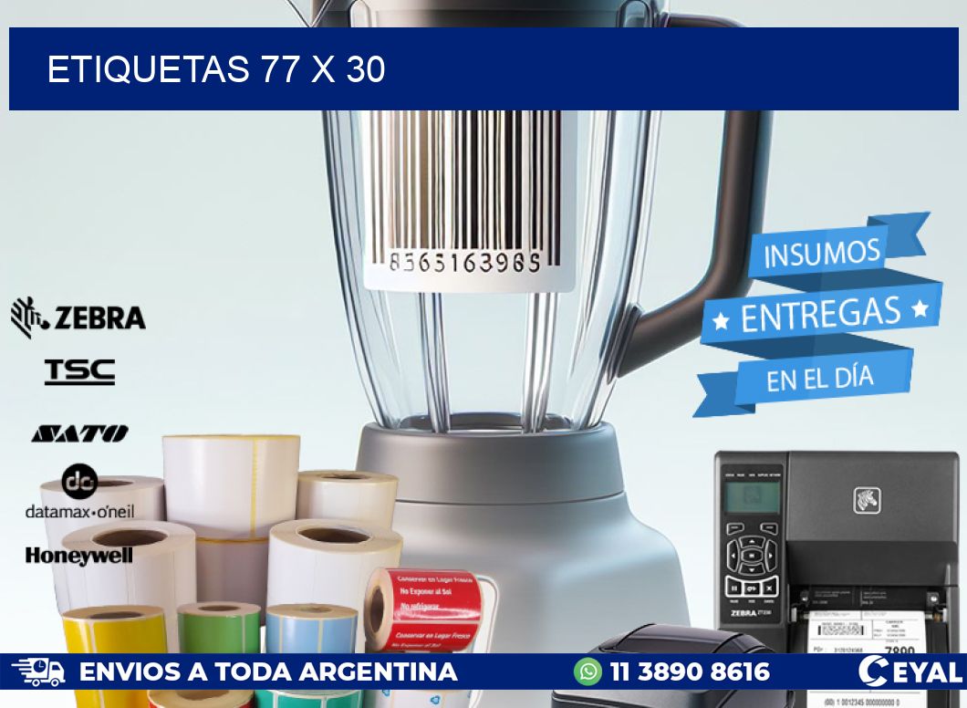 ETIQUETAS 77 x 30