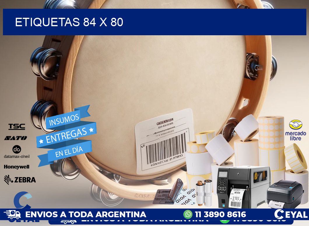 ETIQUETAS 84 x 80
