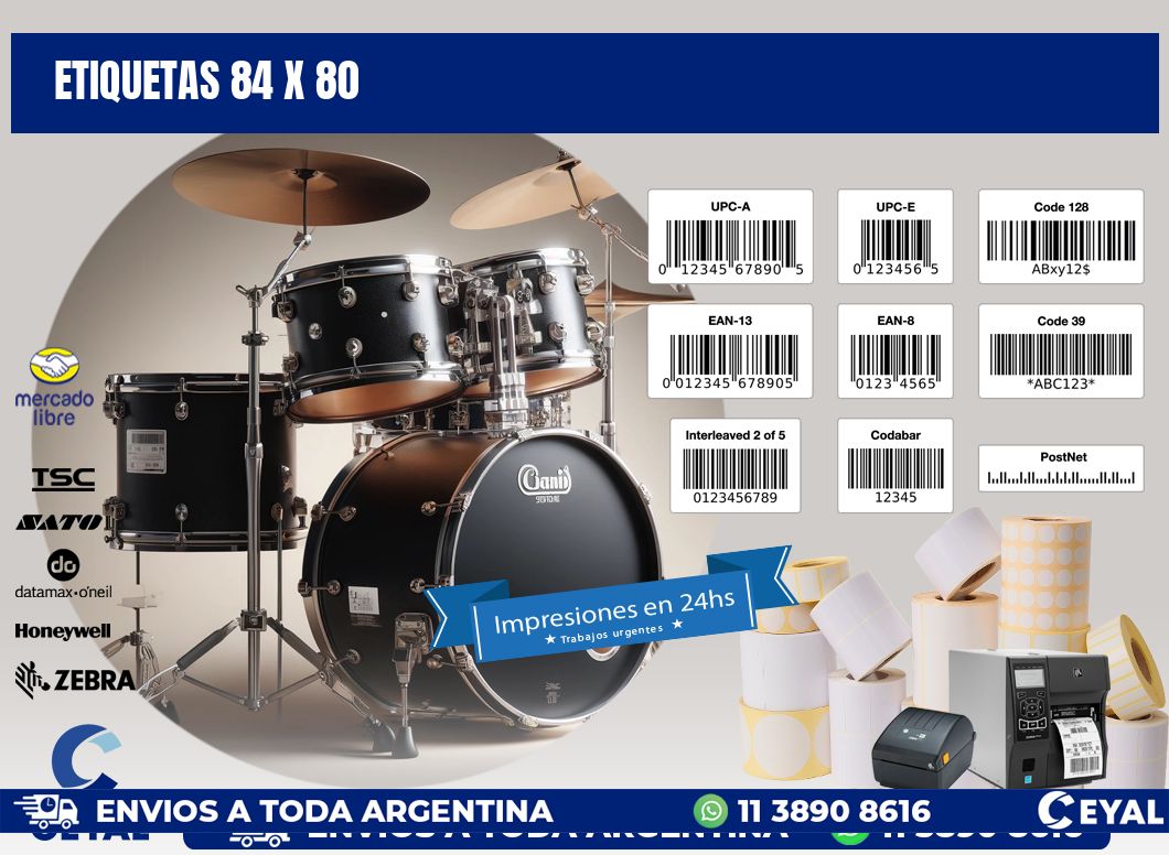 ETIQUETAS 84 x 80
