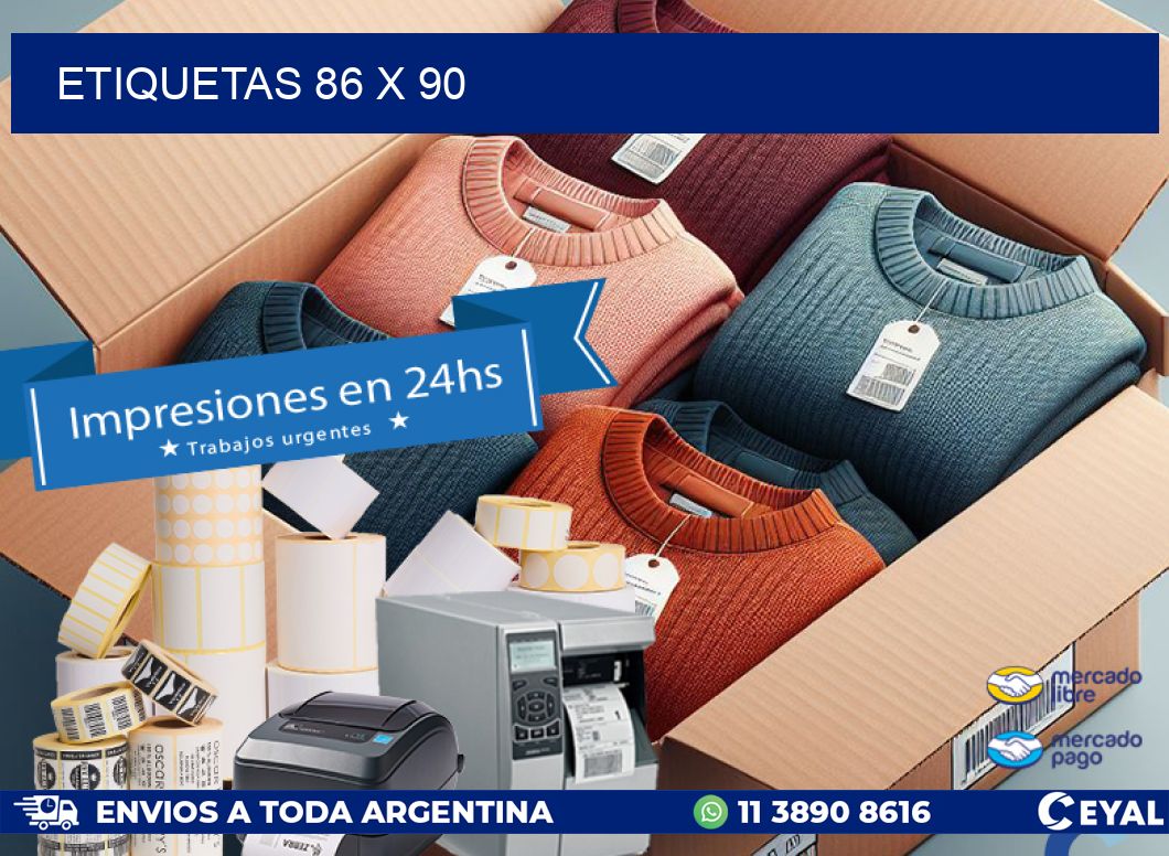 ETIQUETAS 86 x 90