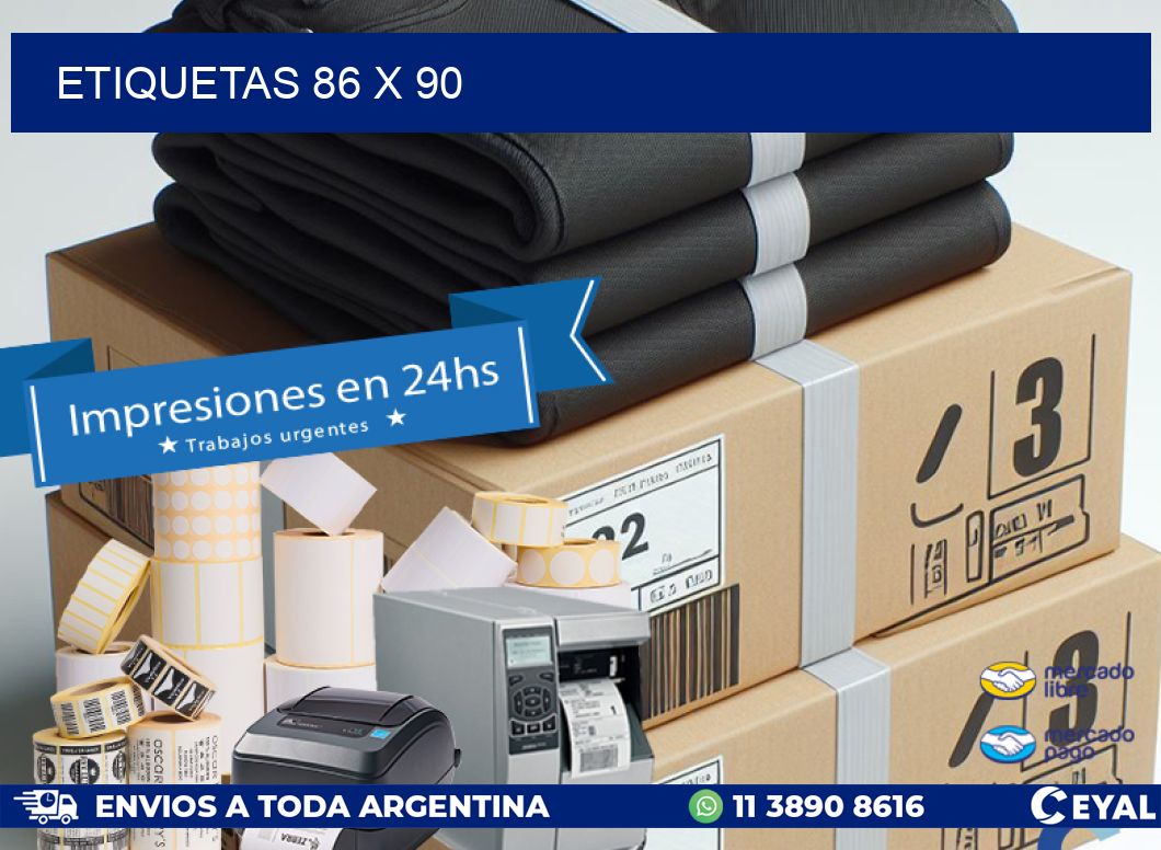 ETIQUETAS 86 x 90