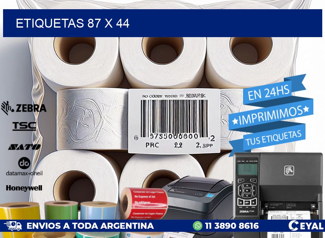 ETIQUETAS 87 x 44
