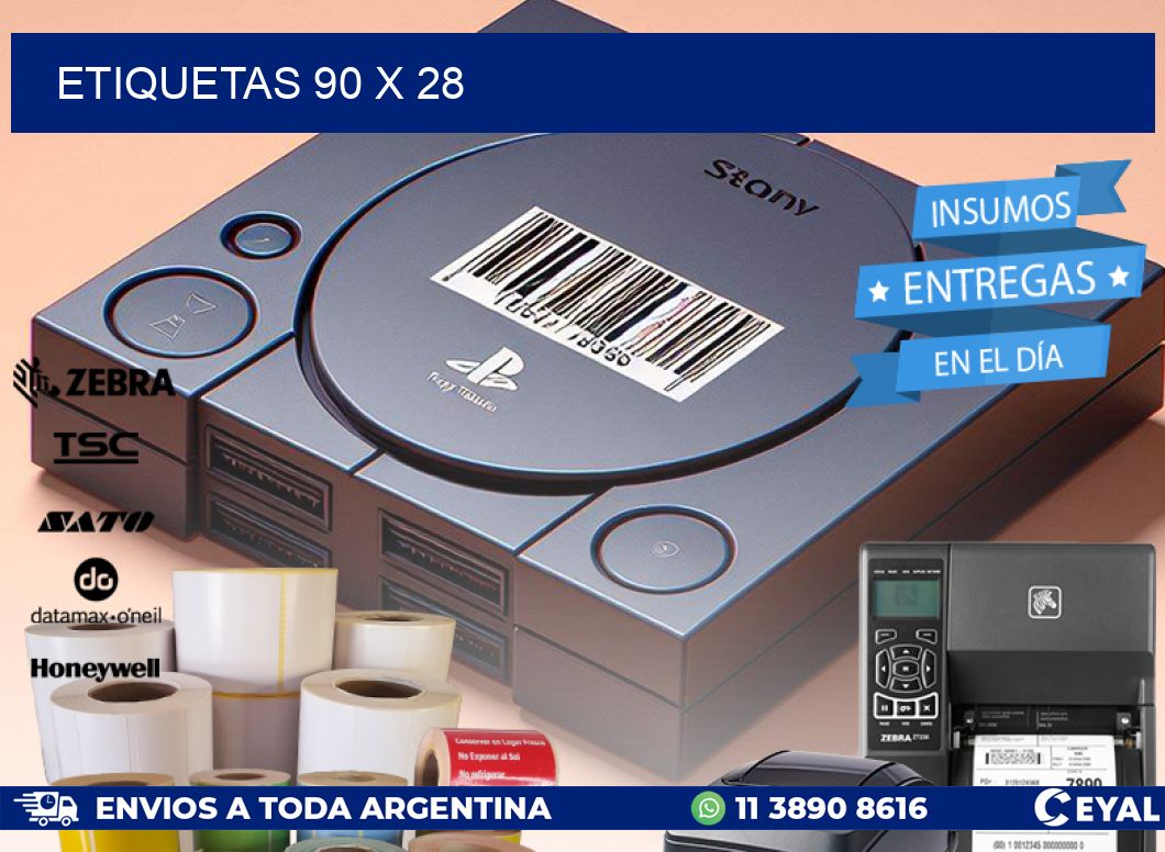 ETIQUETAS 90 x 28