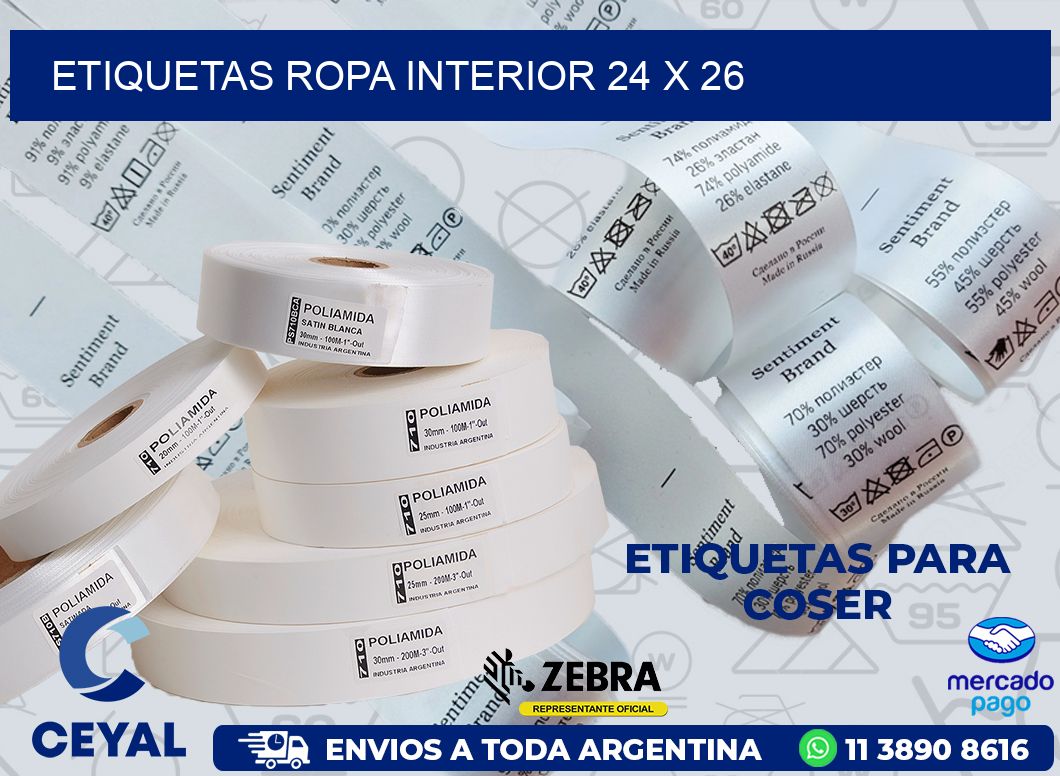 ETIQUETAS ROPA INTERIOR 24 x 26