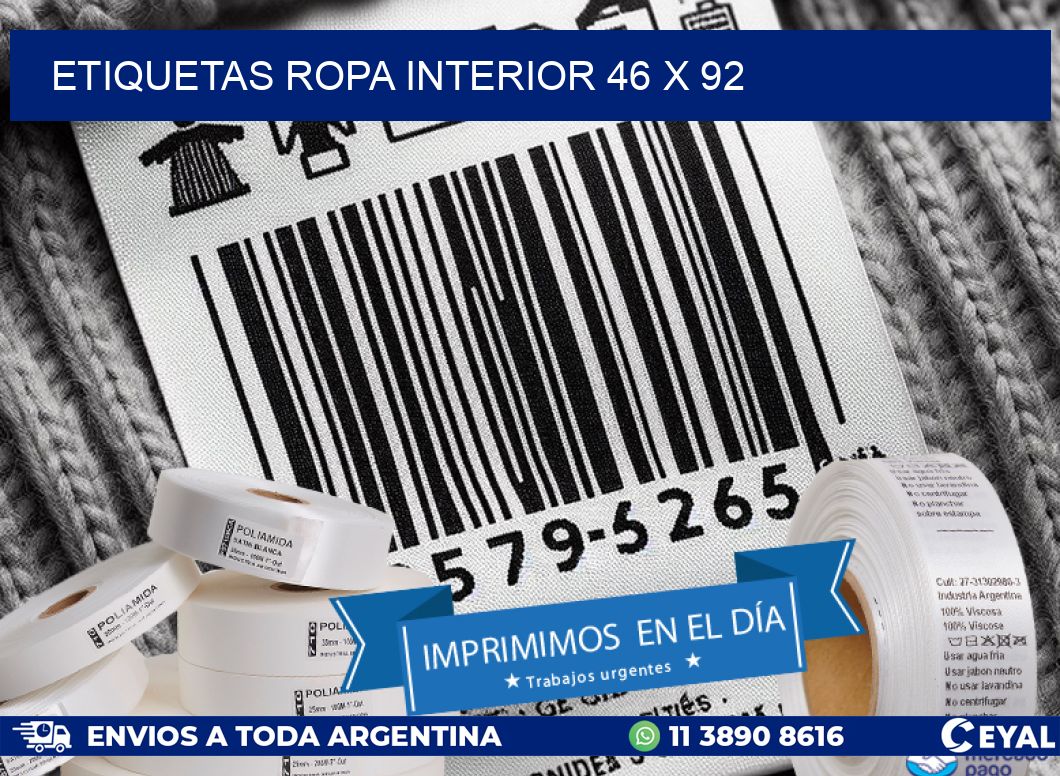 ETIQUETAS ROPA INTERIOR 46 x 92