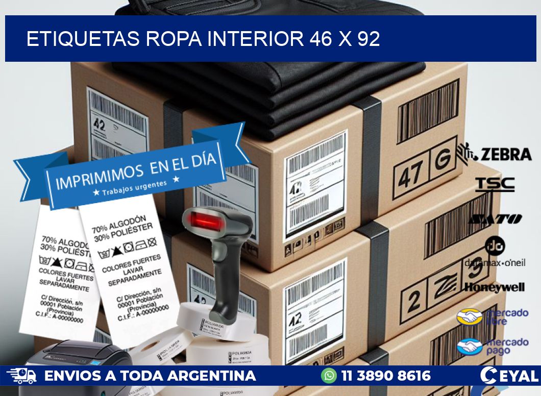 ETIQUETAS ROPA INTERIOR 46 x 92