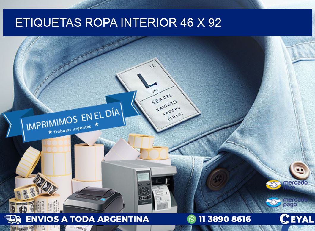 ETIQUETAS ROPA INTERIOR 46 x 92