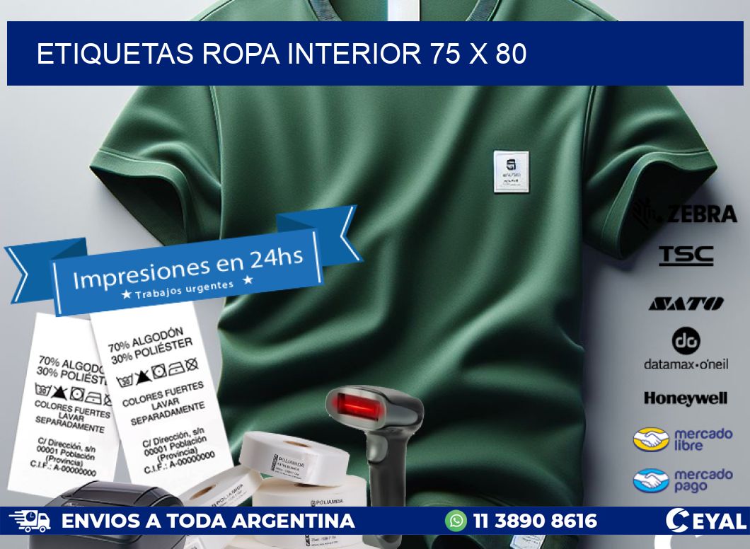 ETIQUETAS ROPA INTERIOR 75 x 80