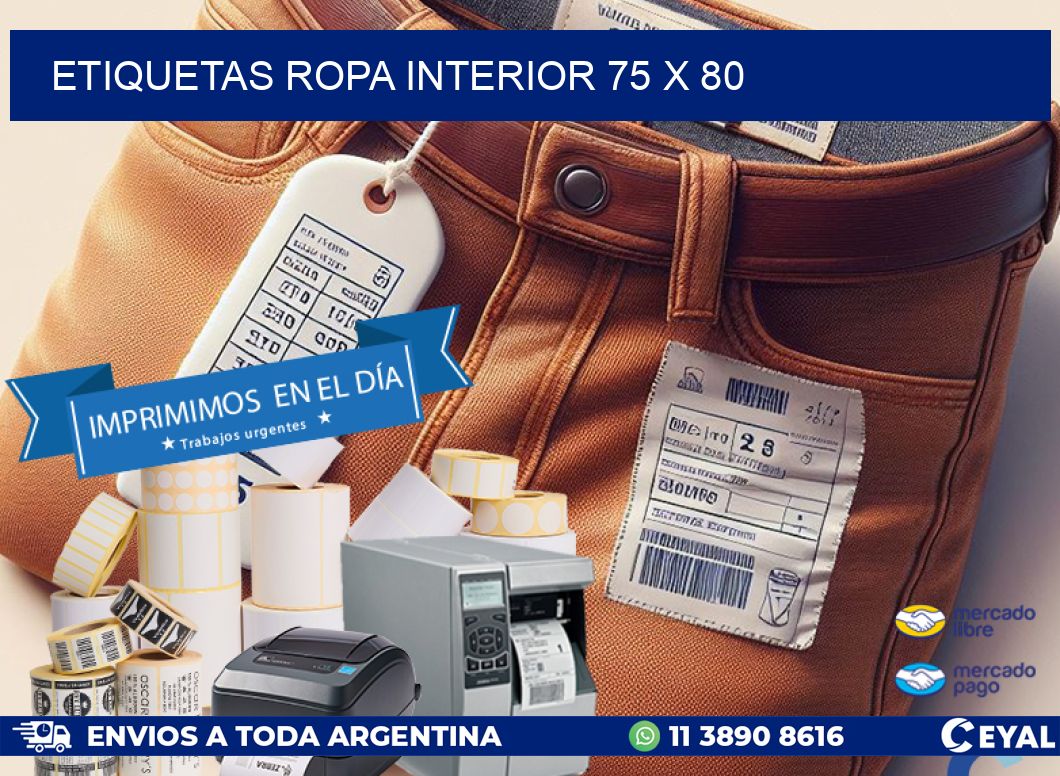 ETIQUETAS ROPA INTERIOR 75 x 80