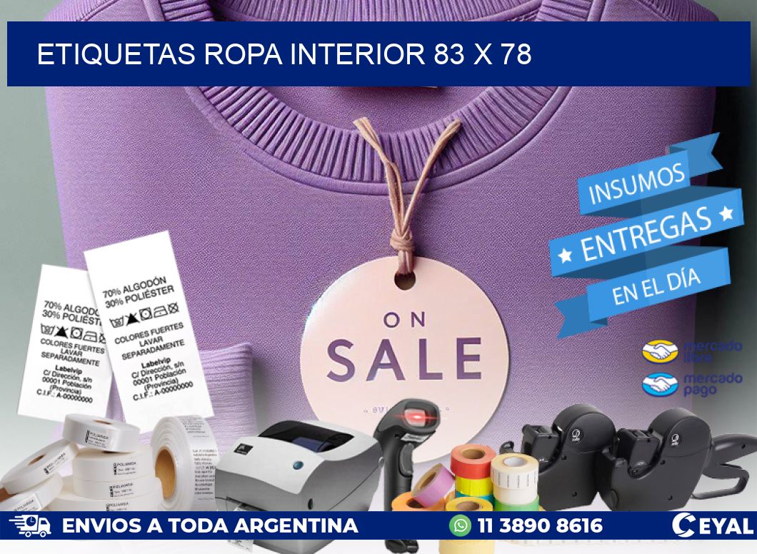ETIQUETAS ROPA INTERIOR 83 x 78