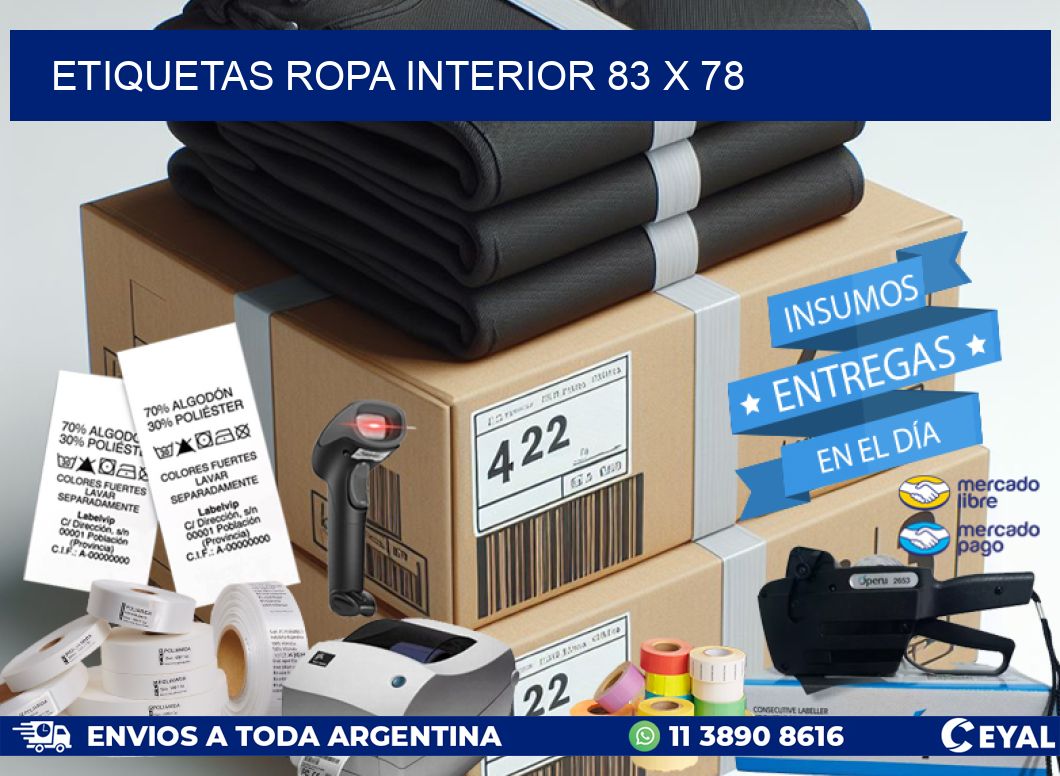 ETIQUETAS ROPA INTERIOR 83 x 78