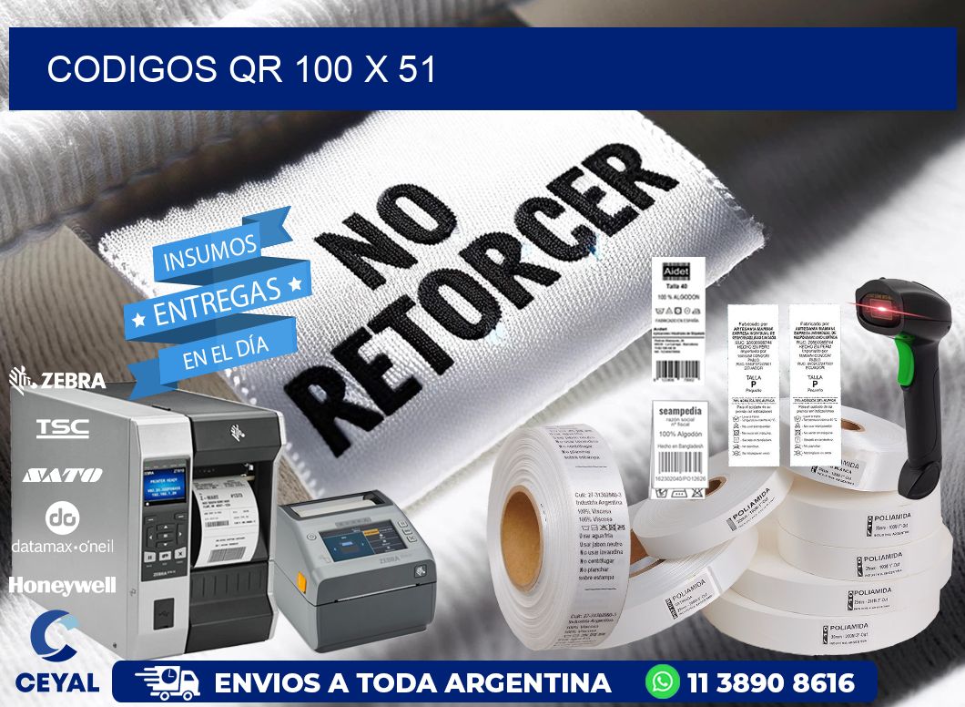 CODIGOS QR 100 x 51