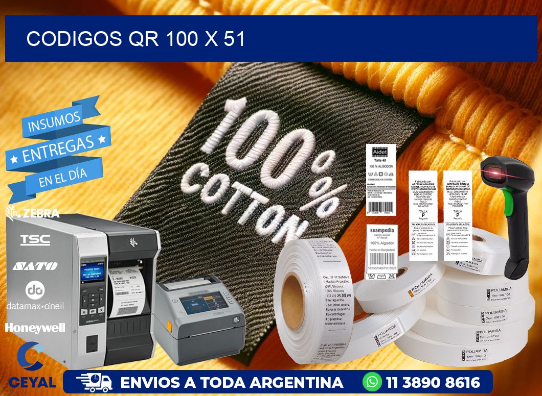 CODIGOS QR 100 x 51