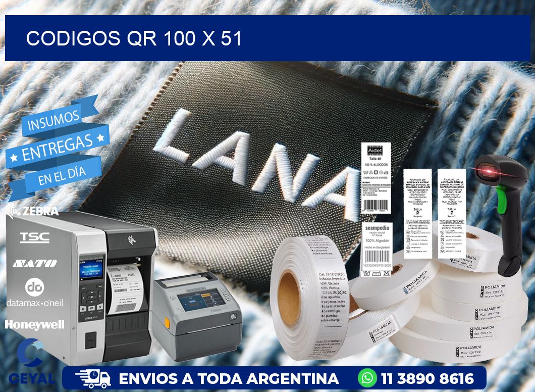 CODIGOS QR 100 x 51