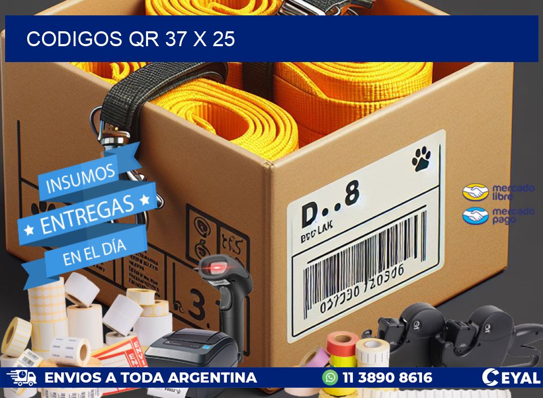 CODIGOS QR 37 x 25