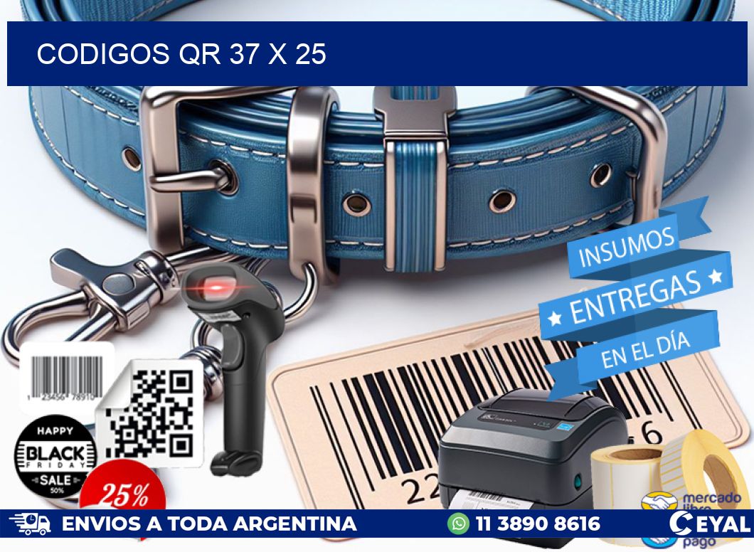 CODIGOS QR 37 x 25