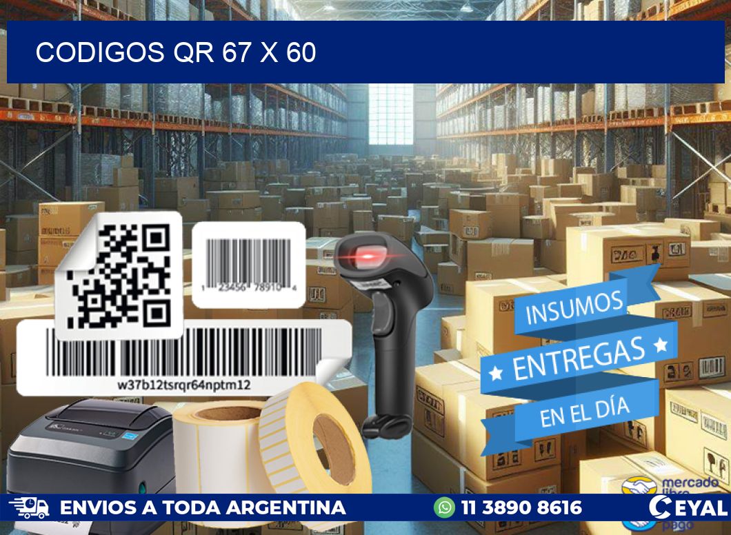 CODIGOS QR 67 x 60