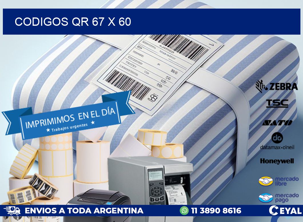 CODIGOS QR 67 x 60