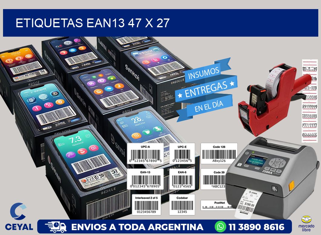 ETIQUETAS EAN13 47 x 27