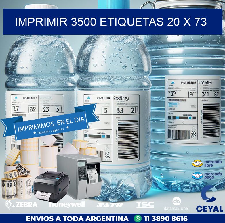 IMPRIMIR 3500 ETIQUETAS 20 x 73