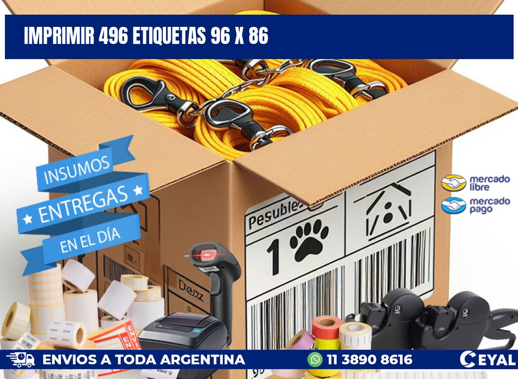 IMPRIMIR 496 ETIQUETAS 96 x 86