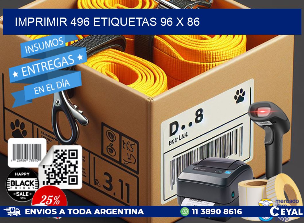 IMPRIMIR 496 ETIQUETAS 96 x 86