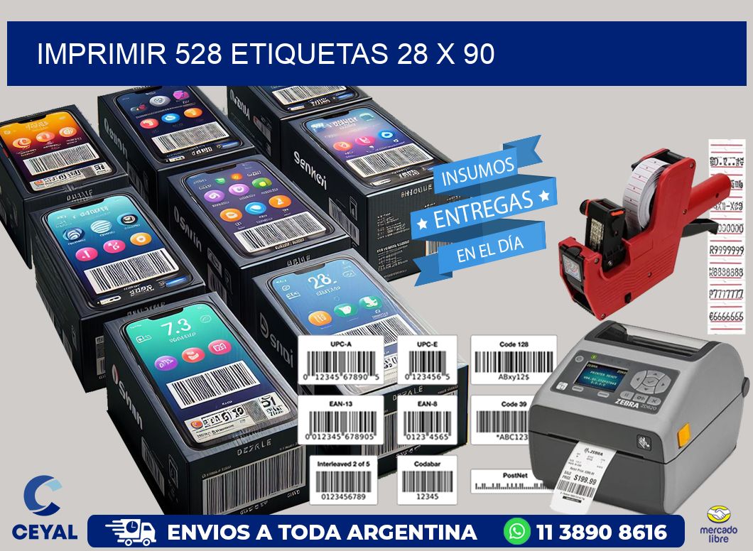 IMPRIMIR 528 ETIQUETAS 28 x 90