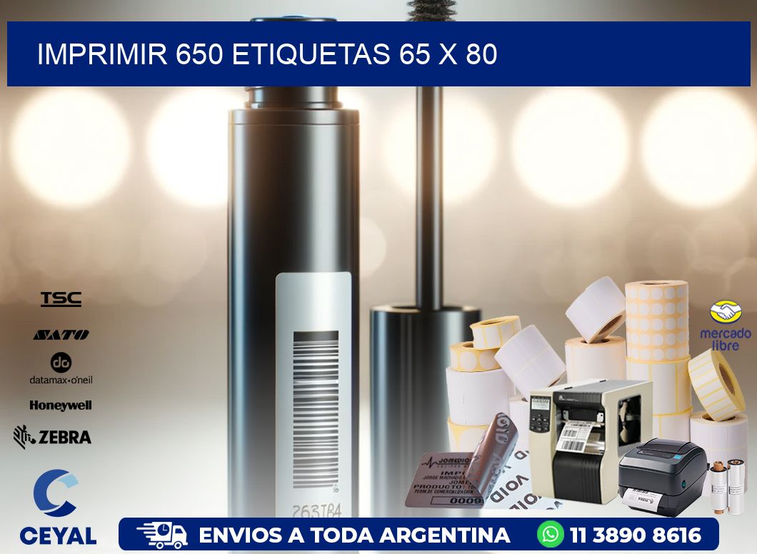 IMPRIMIR 650 ETIQUETAS 65 x 80