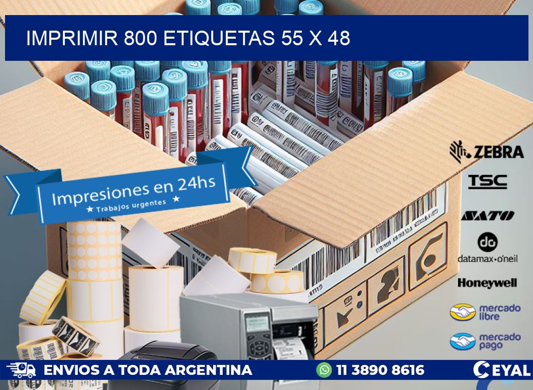 IMPRIMIR 800 ETIQUETAS 55 x 48