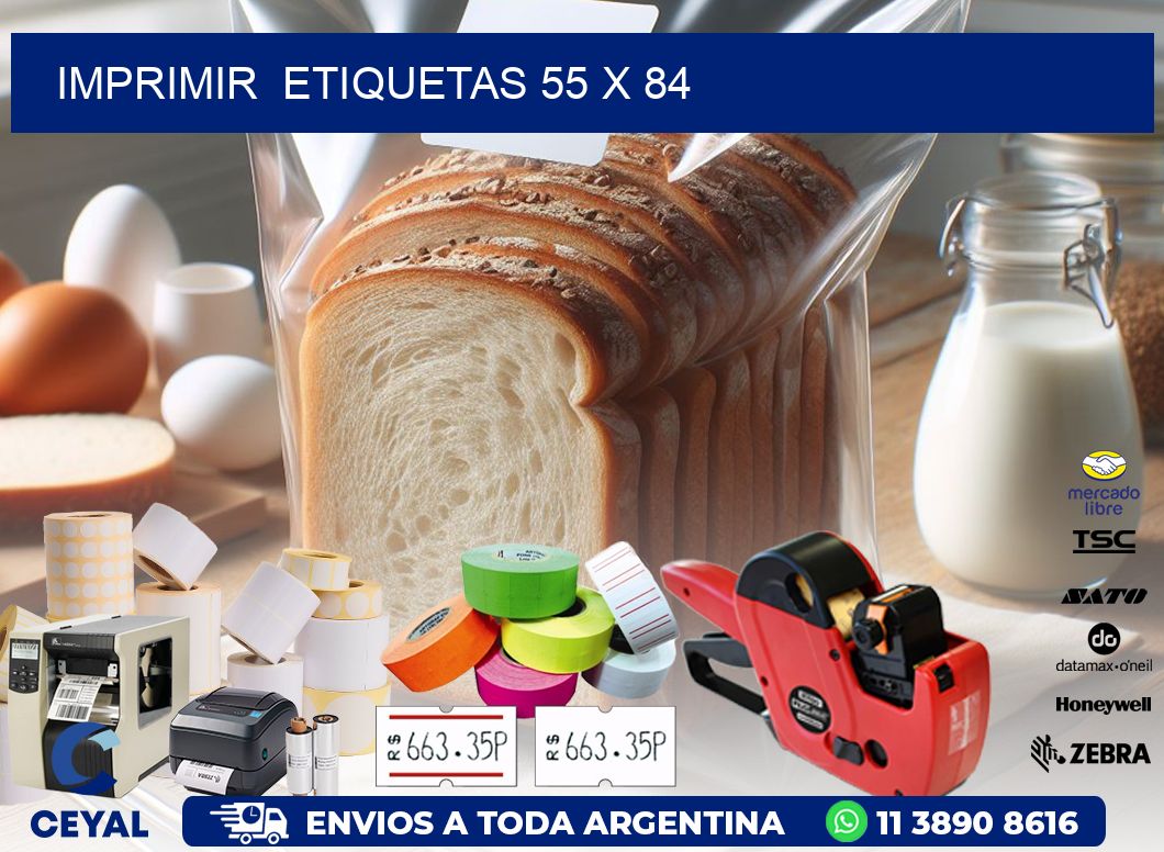 IMPRIMIR ETIQUETAS 55 x 84